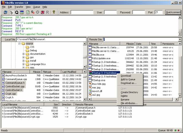filezilla