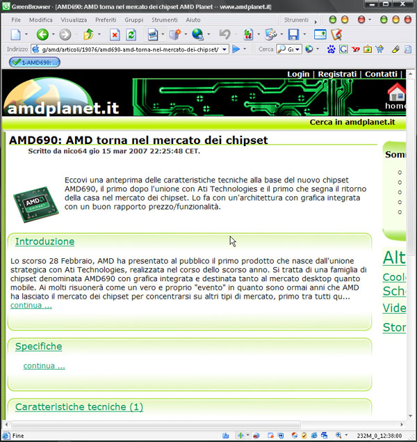 Green browser